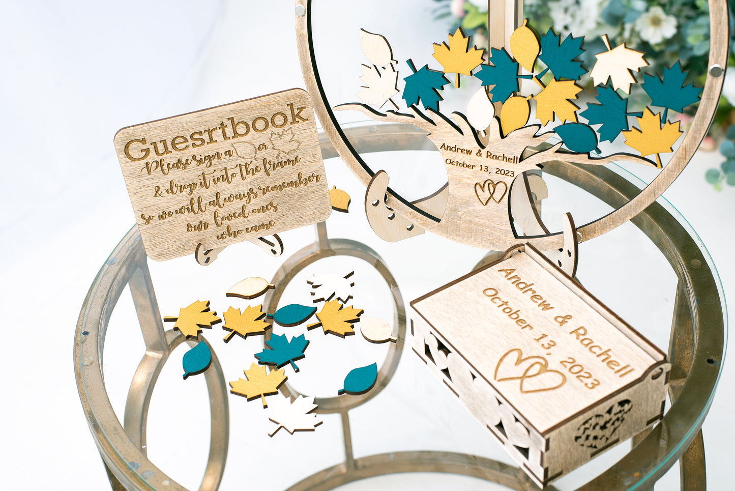 Tree wedding guest book alternative