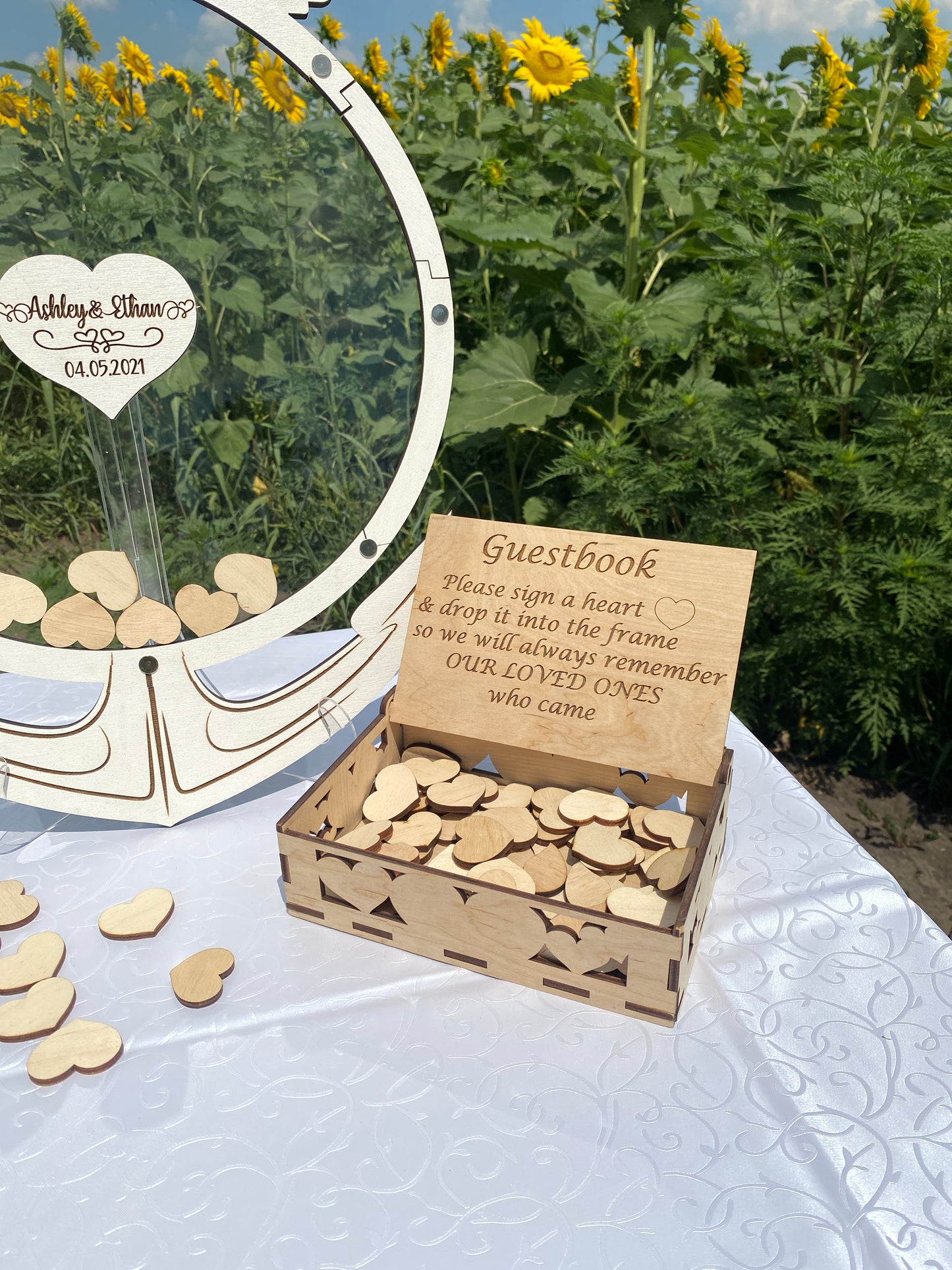 Wedding guest book alternative anchor