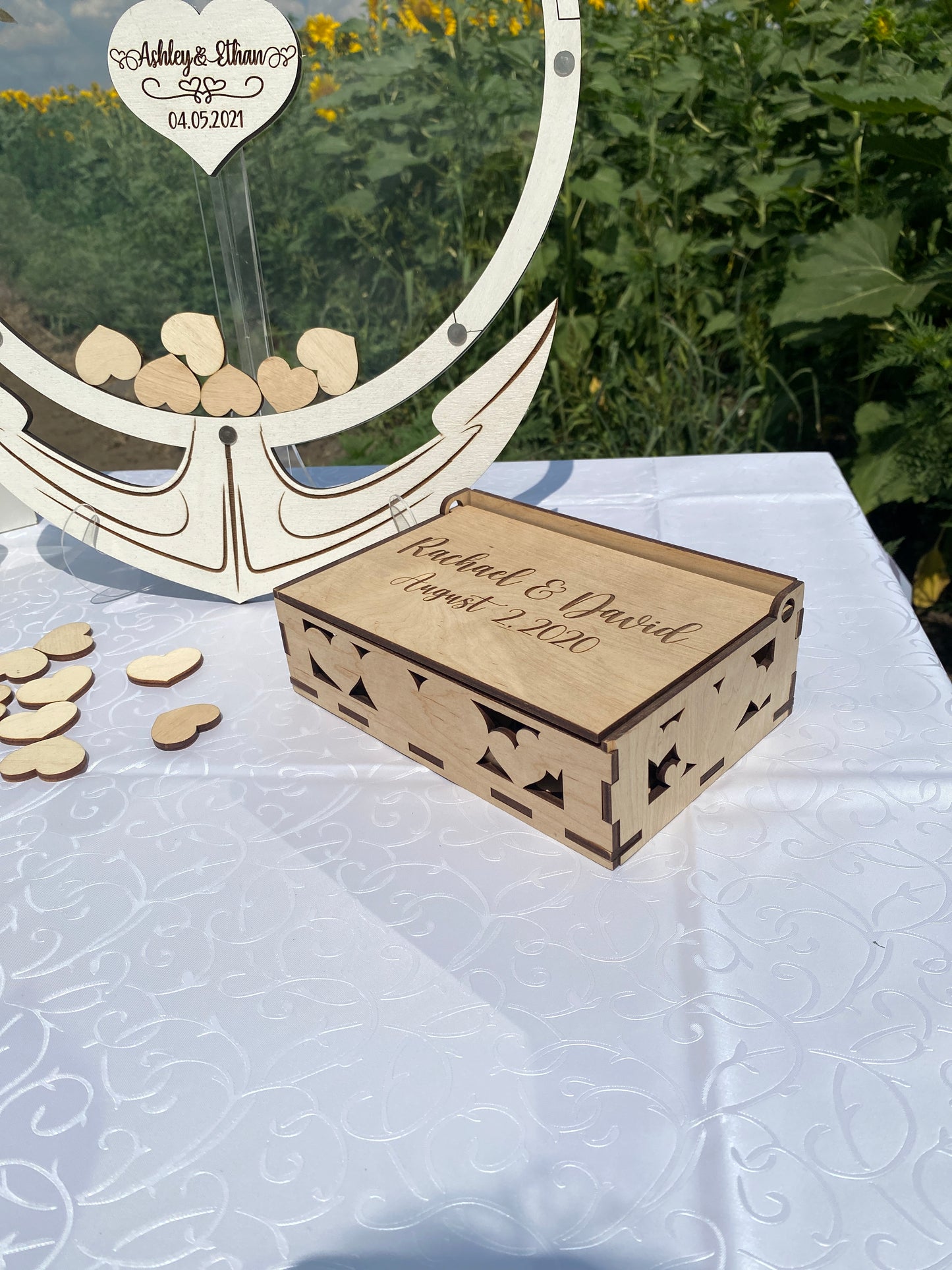 Wedding guest book alternative anchor