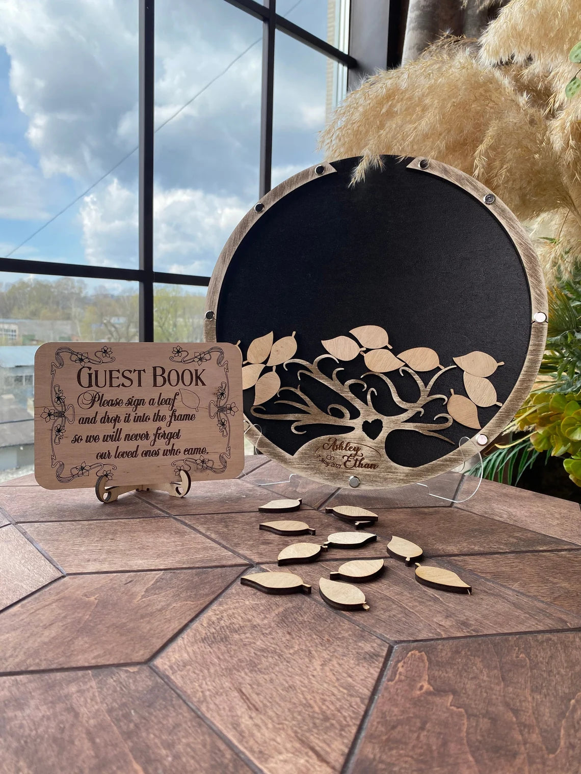 Tree wedding guest book alternative