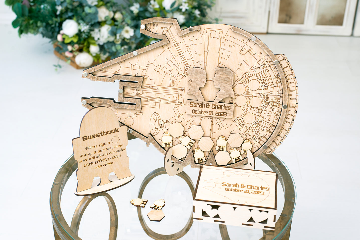 Millennium Falcon wedding guest book alternative