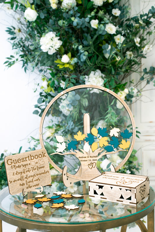 Tree wedding guest book alternative