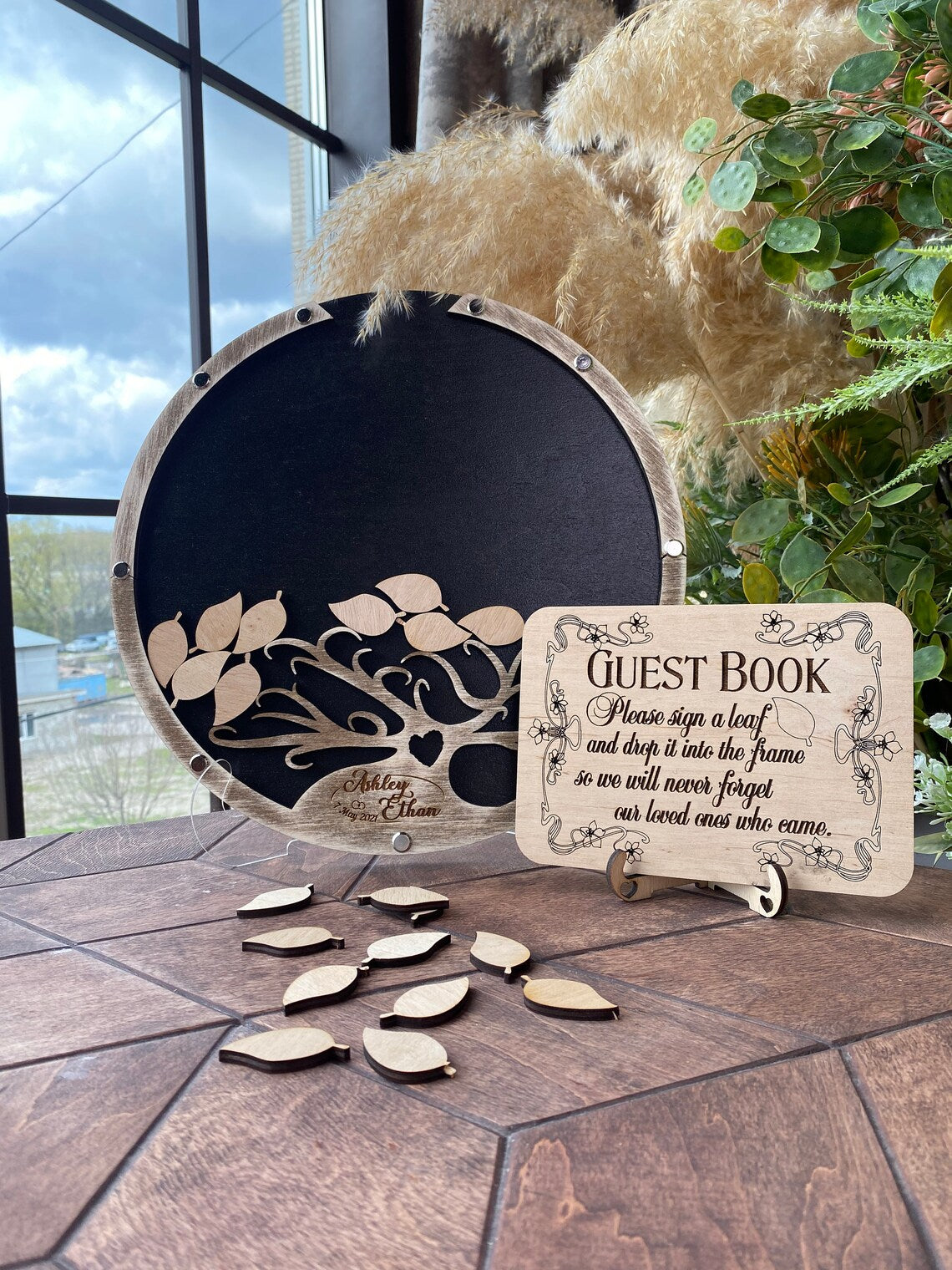 Tree wedding guest book alternative