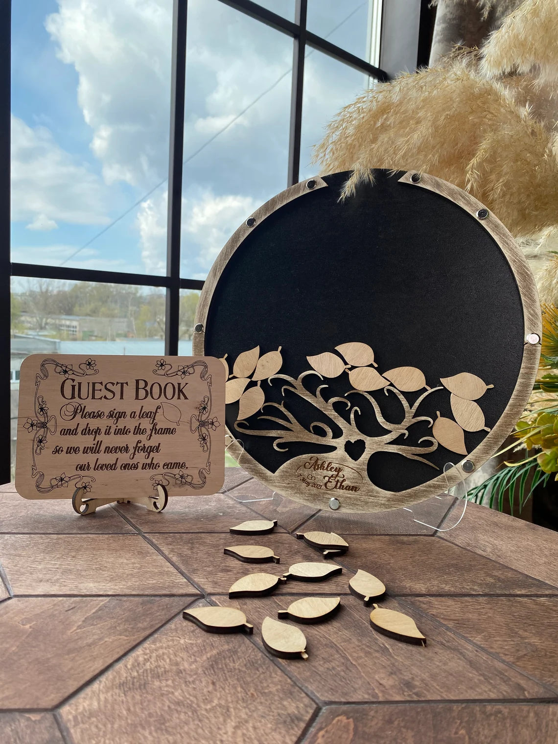 Tree wedding guest book alternative